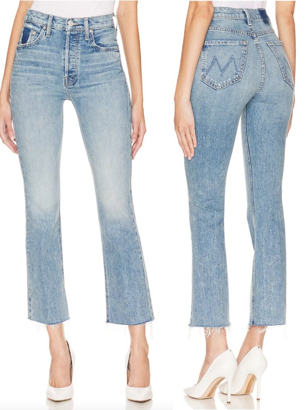 MOTHER Superior The Tripper Flood Fray Jean Size 31 NEW